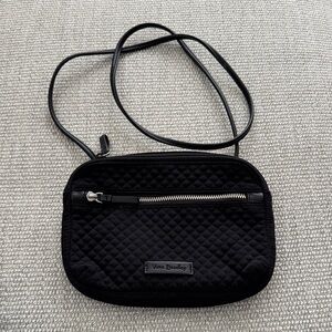 Vera Bradley black quilted crossbody bag